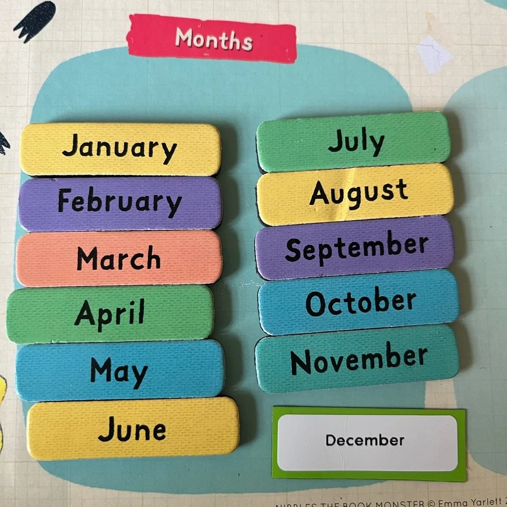 Usborne Nibbles Monster magnetic calendar